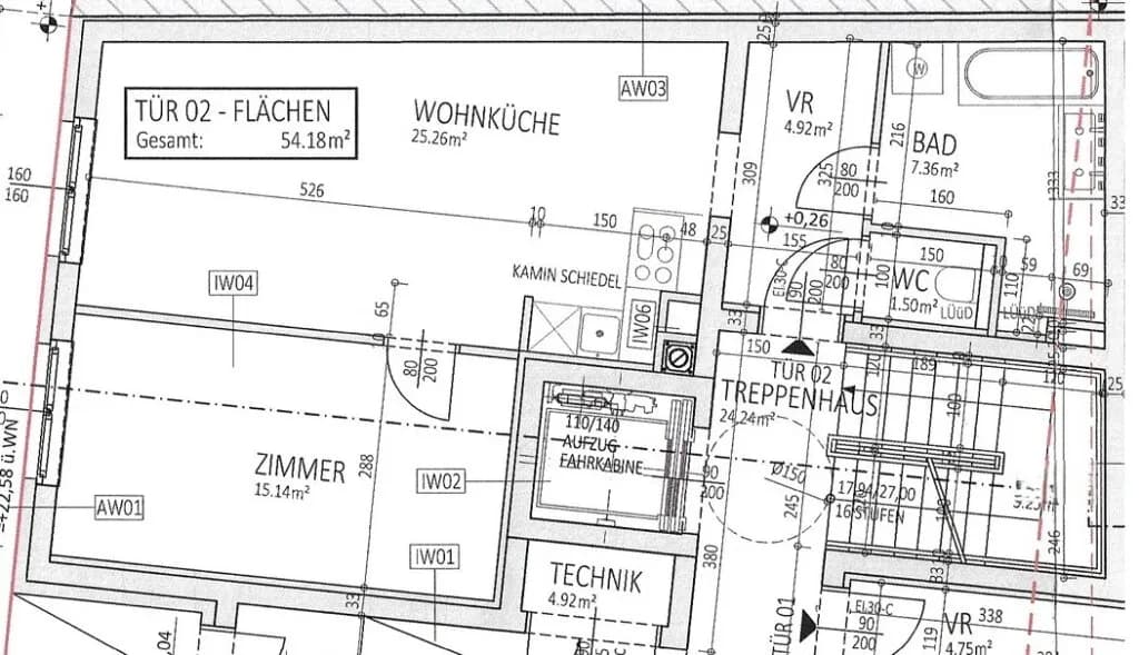 2-Zimmer-Wohnung kaufen in Wien – 54,18 m², € 345.670 – Bild 3 von 3