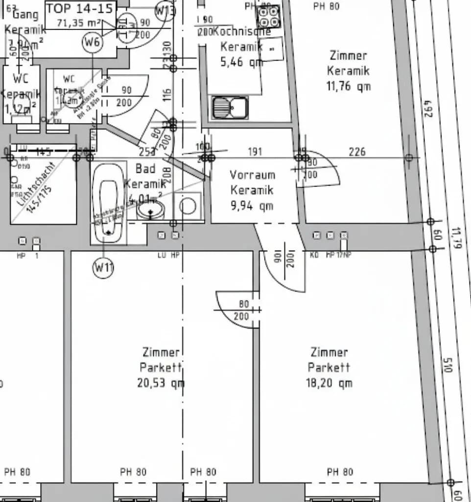 Immobilie kaufen in Wien – 71,35 m², € 125.000 – Bild 3 von 3