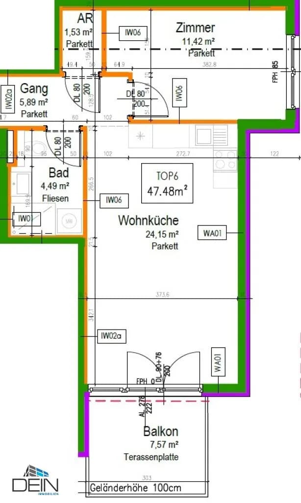 2-Zimmer-Wohnung kaufen in Wien – 47,48 m², € 299.000 – Bild 10 von 10