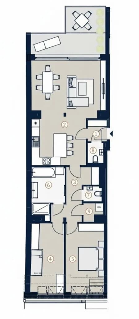 3-Zimmer-Wohnung kaufen in Wien – 92,2 m², € 1.249.000 – Bild 5 von 5