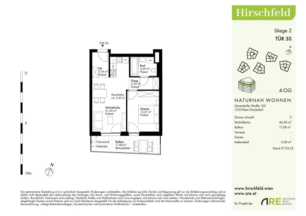 Immobilie kaufen in Wien – 46 m², € 259.600 – Bild 13 von 14