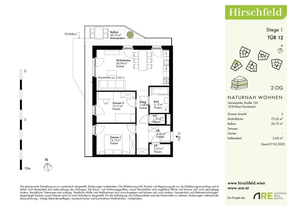 Immobilie kaufen in Wien – 73,43 m², € 380.000 – Bild 13 von 14