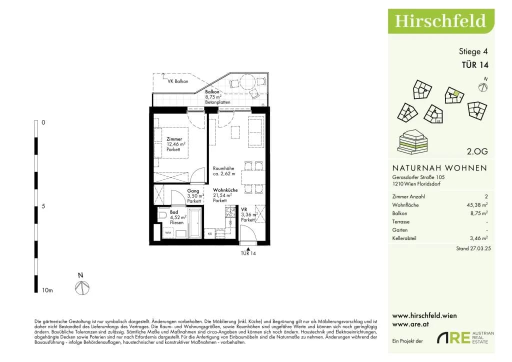 Immobilie kaufen in Wien – 45,38 m², € 245.700 – Bild 13 von 14