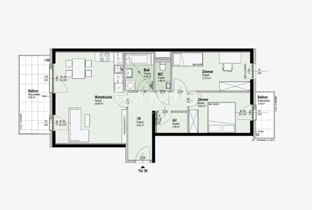 3-Zimmer-Wohnung kaufen in Wien – 69,03 m², € 527.800 – Bild 9 von 9