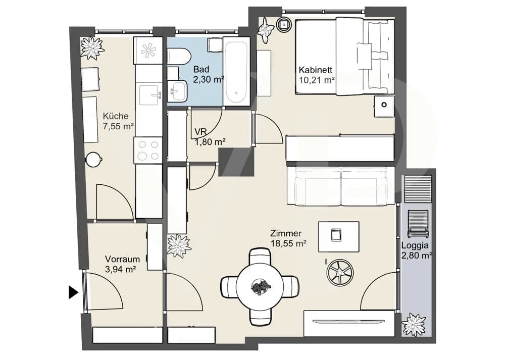 2-Zimmer-Wohnung kaufen in Wien – 49 m², € 238.000 – Bild 19 von 19
