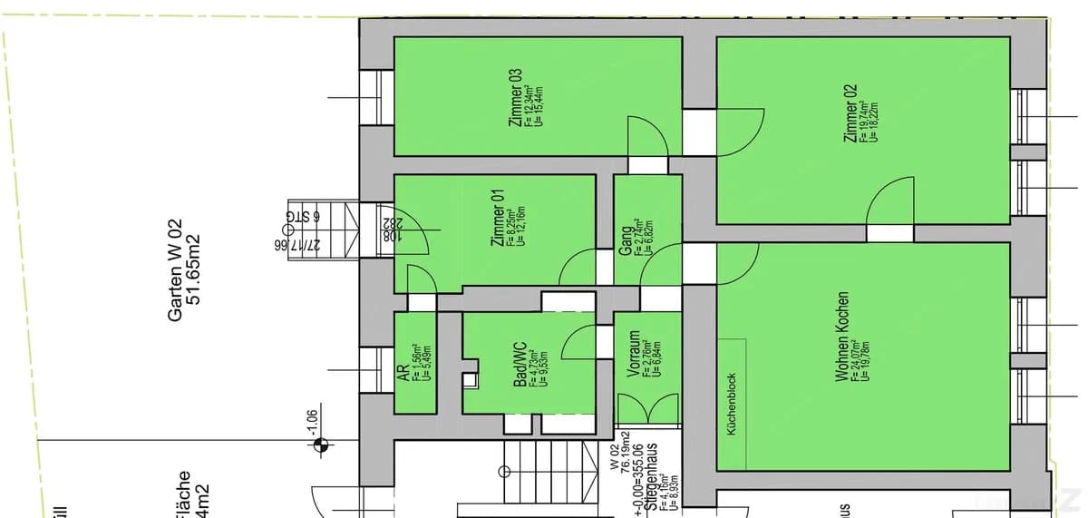 4-Zimmer-Wohnung kaufen in Graz – 76,19 m², € 199.900 – Bild 14 von 14