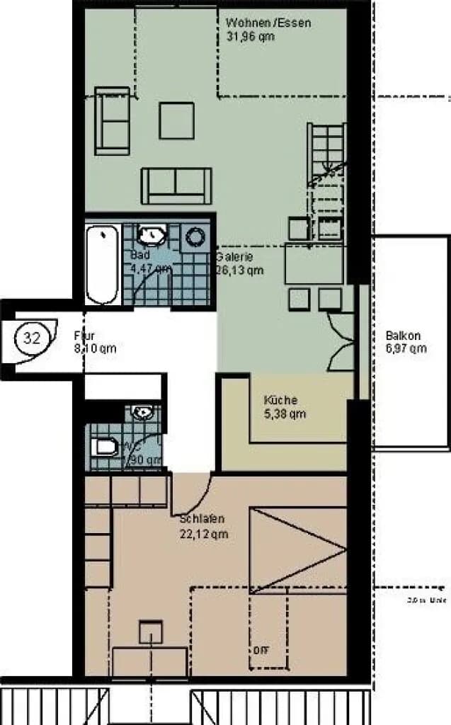 3-Zimmer-Wohnung mieten in Linz – 100 m², € 1.350 – Bild 23 von 23