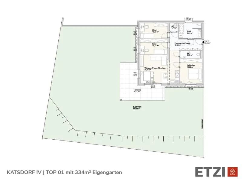 4-Zimmer-Wohnung kaufen in Perg – 86,64 m², € 464.500 – Bild 11 von 13