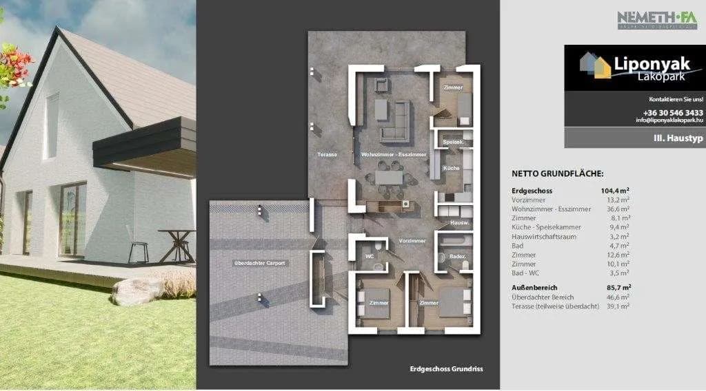 3-Zimmer-Haus kaufen in Österreich – 74 m², € 241.300 – Bild 32 von 37