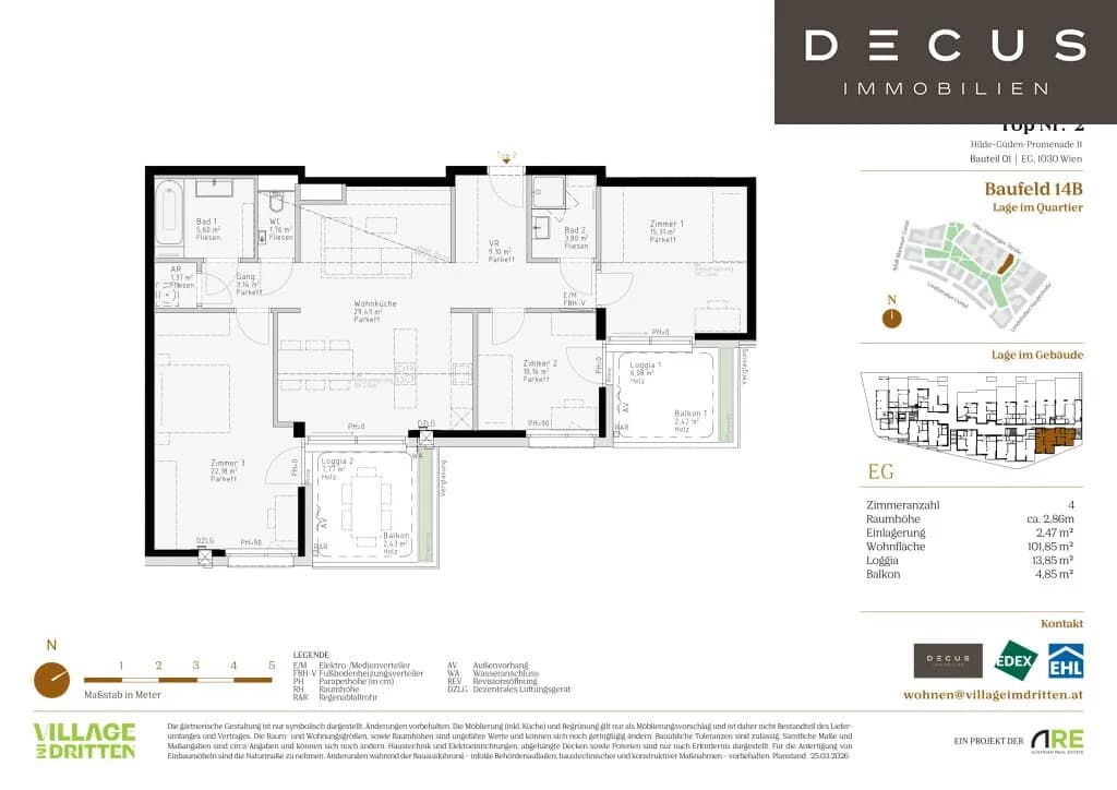 4-Zimmer-Wohnung kaufen in Wien – 99,42 m², € 782.000 – Bild 6 von 6