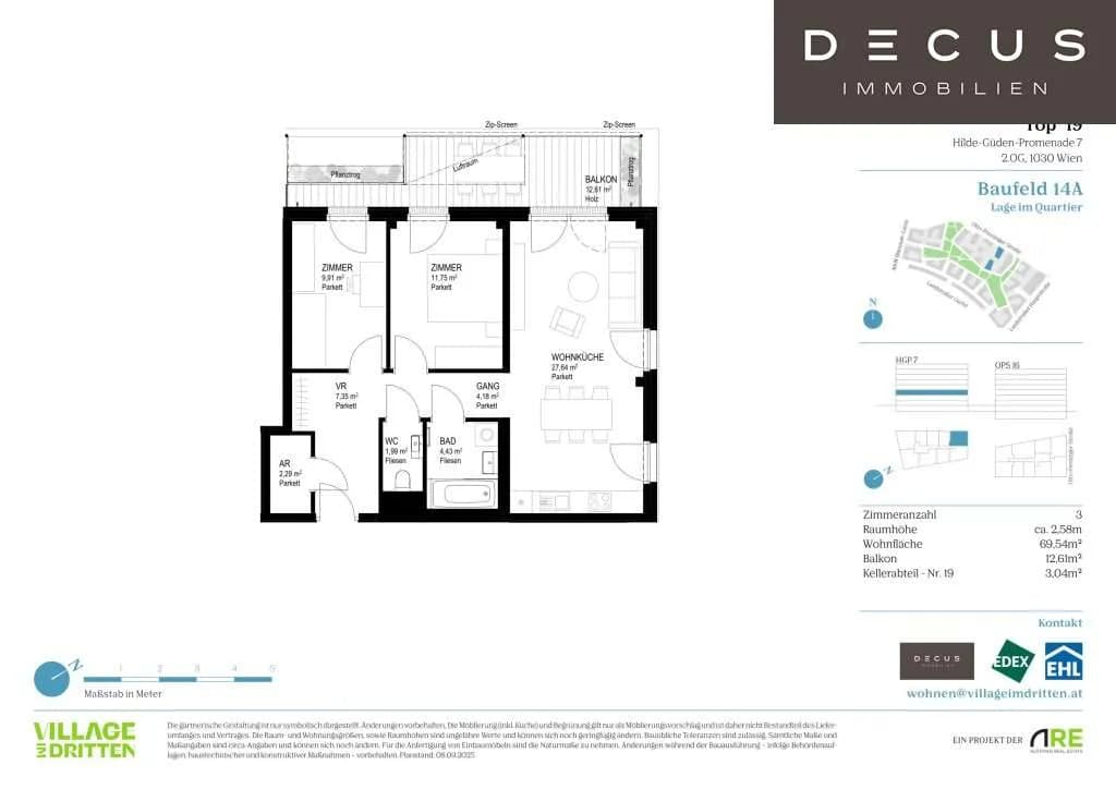 3-Zimmer-Wohnung kaufen in Wien – 68,82 m², € 619.000 – Bild 10 von 10