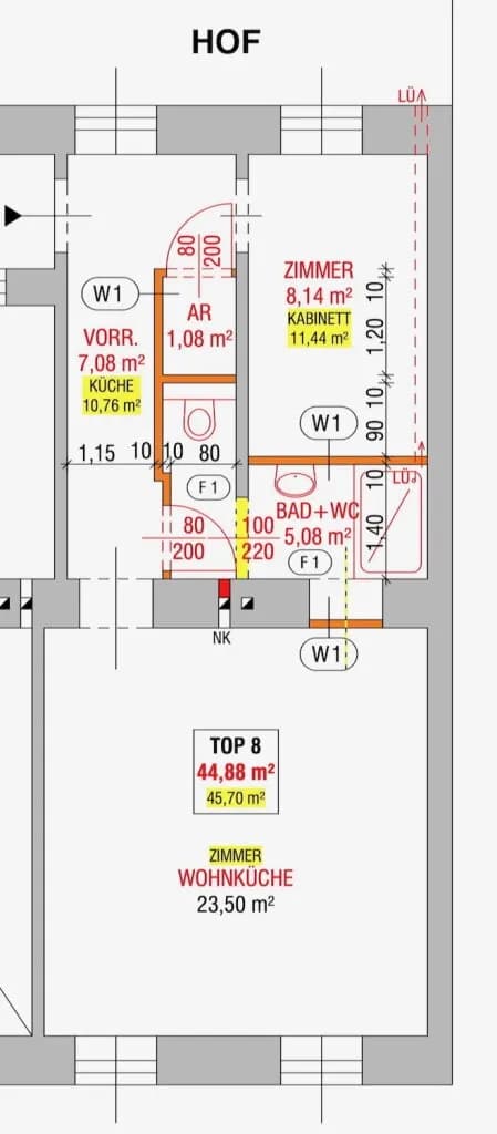 2-Zimmer-Wohnung kaufen in Wien – 45 m², € 228.000 – Bild 18 von 18