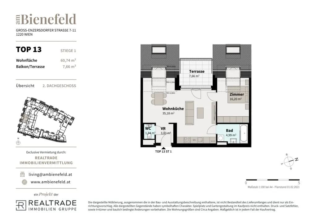 2-Zimmer-Wohnung kaufen in Wien – 60,74 m², € 339.000 – Bild 10 von 10