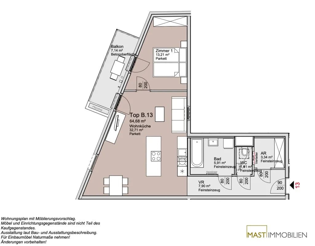 2-Zimmer-Wohnung kaufen in Wien – 64,68 m², € 385.000 – Bild 11 von 11