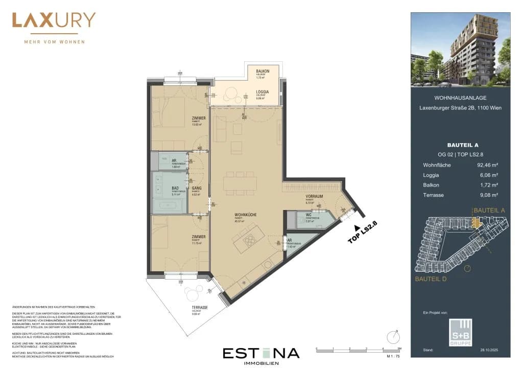 3-Zimmer-Wohnung kaufen in Wien – 92,2 m², € 630.000 – Bild 16 von 17
