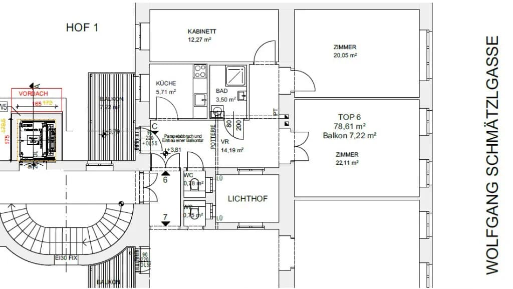 3-Zimmer-Wohnung kaufen in Wien – 78,61 m², € 475.000 – Bild 13 von 13