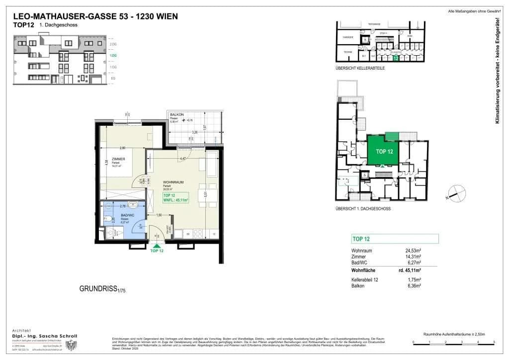 2-Zimmer-Wohnung kaufen in Wien – 44,63 m², € 295.000 – Bild 11 von 11