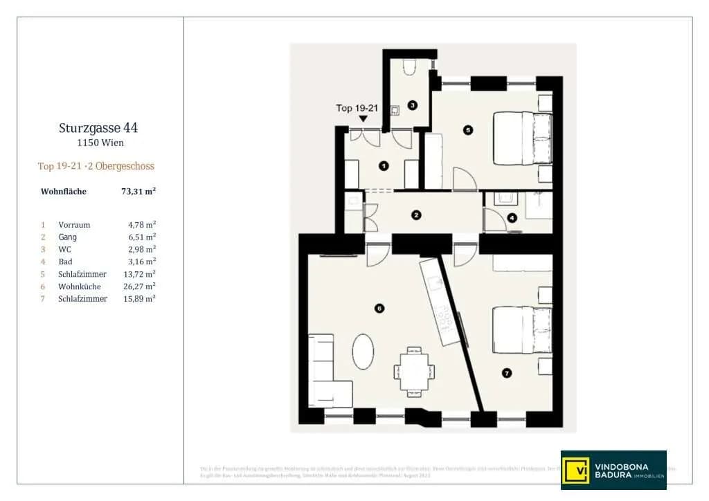 3-Zimmer-Wohnung kaufen in Wien – 73,31 m², € 389.000 – Bild 12 von 12