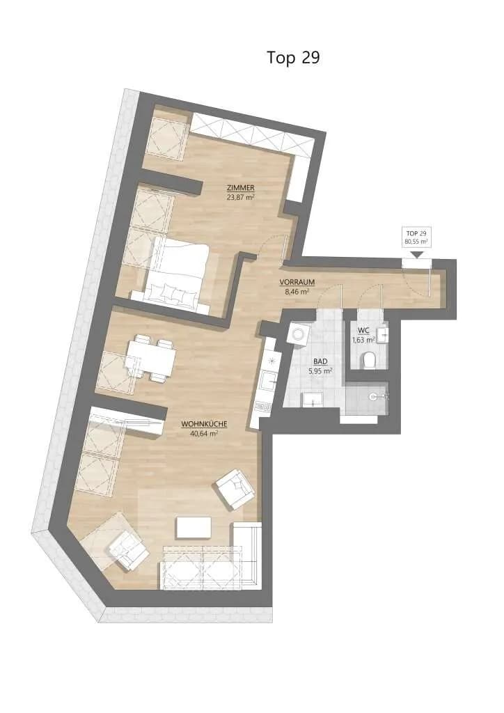 3-Zimmer-Wohnung kaufen in Wien – 80,55 m², € 499.000 – Bild 10 von 10