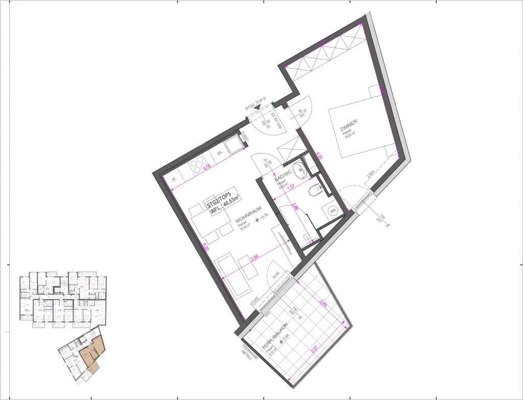 2-Zimmer-Wohnung kaufen in Wien – 40,53 m², € 276.915 – Bild 17 von 18