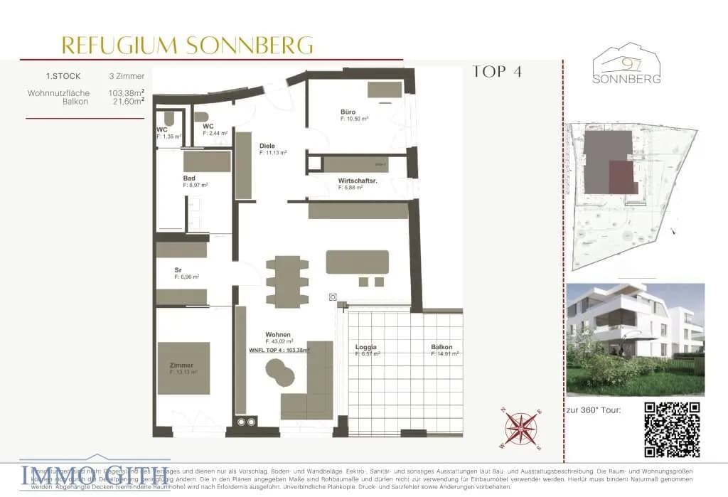 3-Zimmer-Wohnung kaufen in Mödling – 103,38 m², € 1.199.800 – Bild 13 von 13