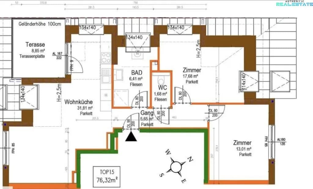 3-Zimmer-Wohnung kaufen in Wien – 76,32 m², € 449.000 – Bild 20 von 21