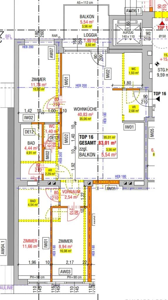 4-Zimmer-Wohnung kaufen in Wien – 83,01 m², € 649.000 – Bild 10 von 10