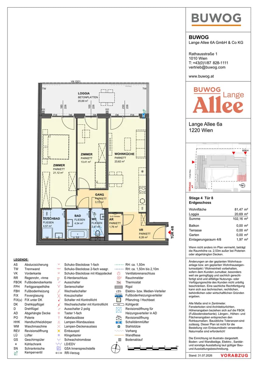 3-Zimmer-Wohnung kaufen in Wien – 80,16 m², € 586.000 – Bild 1 von 12