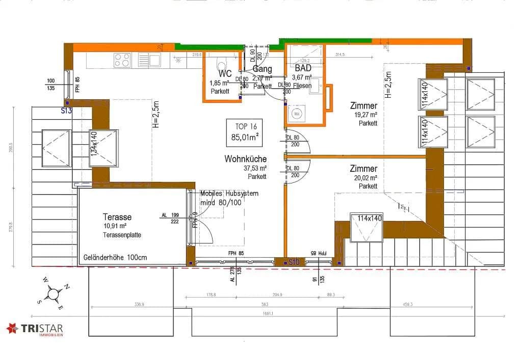 3-Zimmer-Wohnung kaufen in Wien – 85 m², € 549.000 – Bild 41 von 42