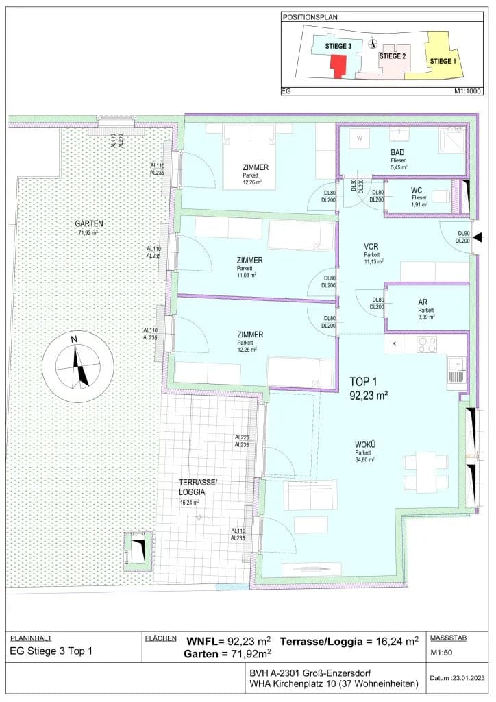 4-Zimmer-Wohnung kaufen in Gänserndorf – 91,23 m², € 474.320 – Bild 10 von 25