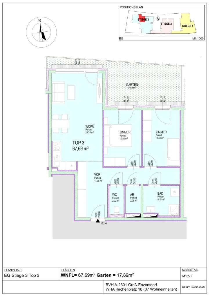 4-Zimmer-Wohnung kaufen in Gänserndorf – 91,23 m², € 474.320 – Bild 12 von 25