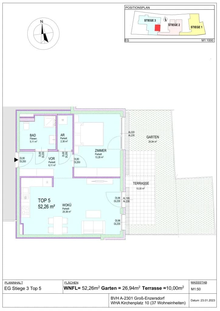 4-Zimmer-Wohnung kaufen in Gänserndorf – 91,23 m², € 474.320 – Bild 14 von 25