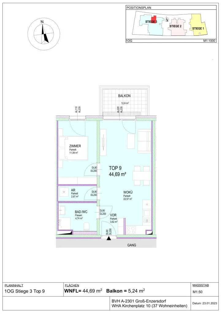 4-Zimmer-Wohnung kaufen in Gänserndorf – 91,23 m², € 474.320 – Bild 18 von 25