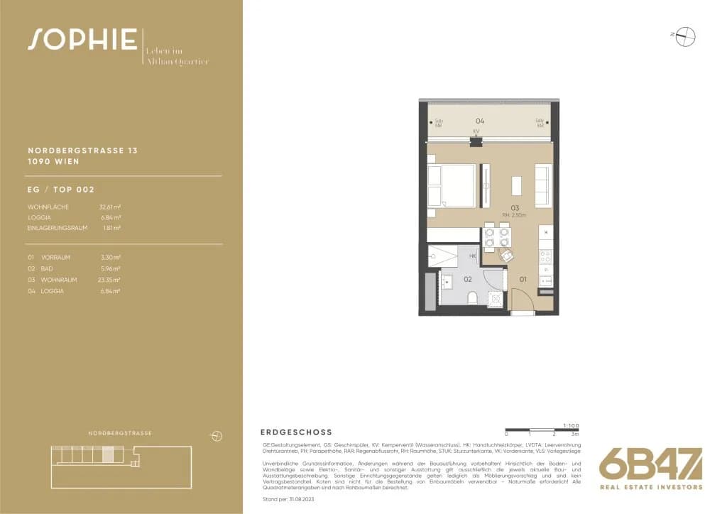 2-Zimmer-Wohnung kaufen in Wien – 32,61 m², € 295.000 – Bild 13 von 13