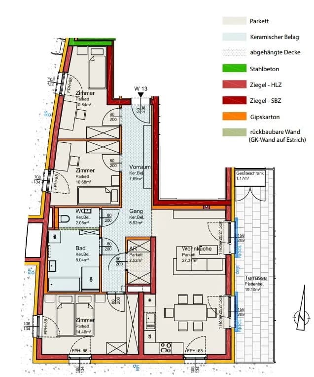 4-Zimmer-Wohnung kaufen in Mödling – 90,57 m² – Bild 2 von 2