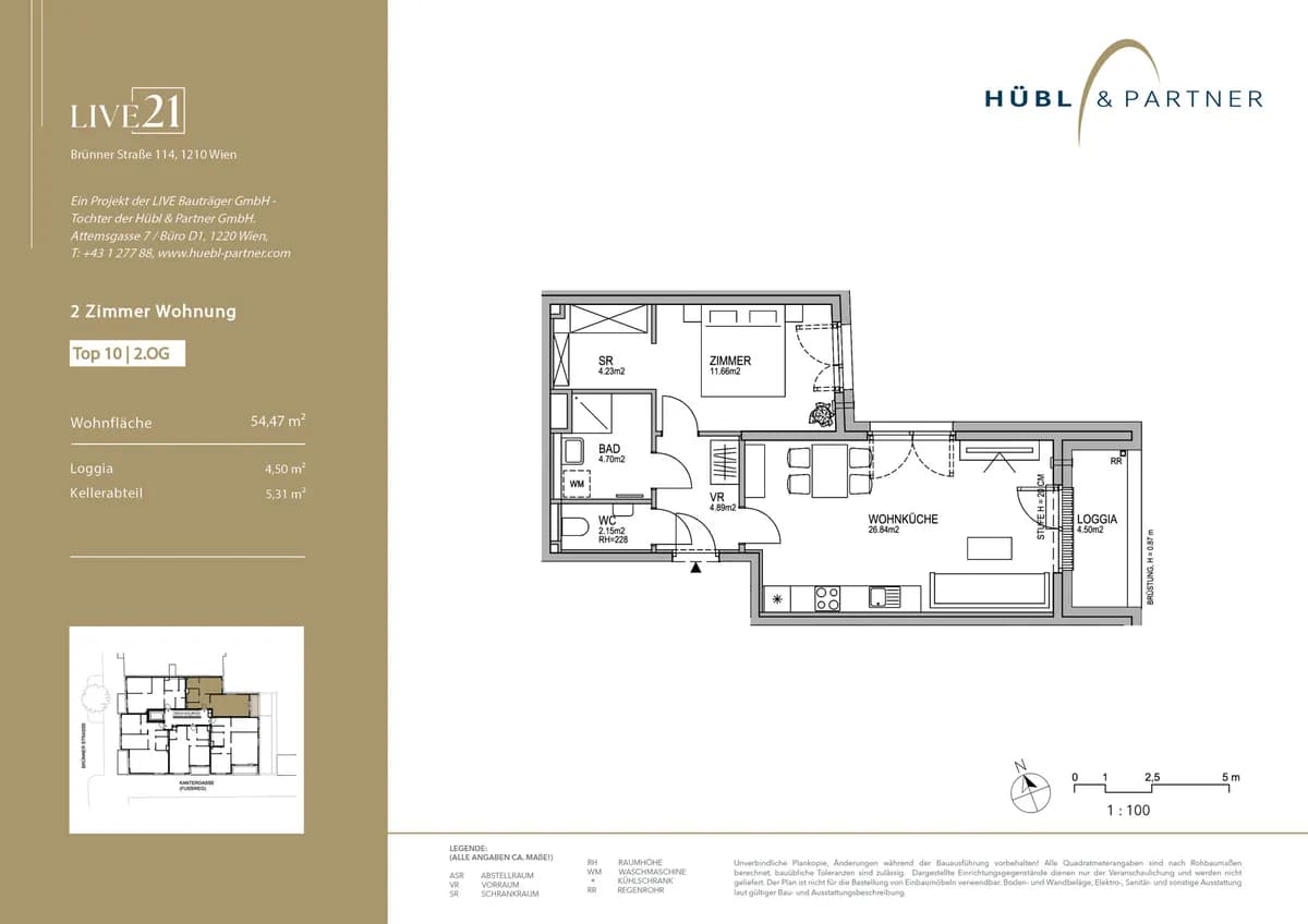 2-Zimmer-Wohnung kaufen in Wien – 54,47 m², € 324.358 – Bild 8 von 8