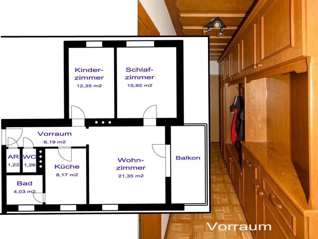3-Zimmer-Wohnung mieten in Voitsberg – 71 m², € 480