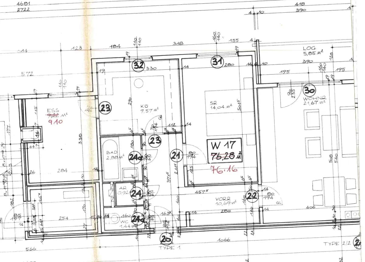 3-Zimmer-Wohnung kaufen in Baden – 76 m², € 199.000 – Bild 14 von 19