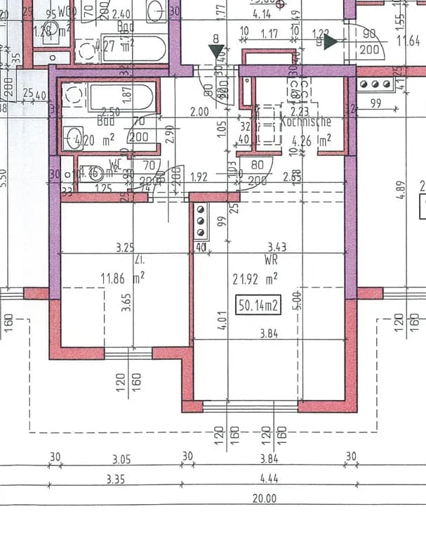 2-Zimmer-Wohnung mieten in Melk – 50,91 m², € 363 – Bild 2 von 2