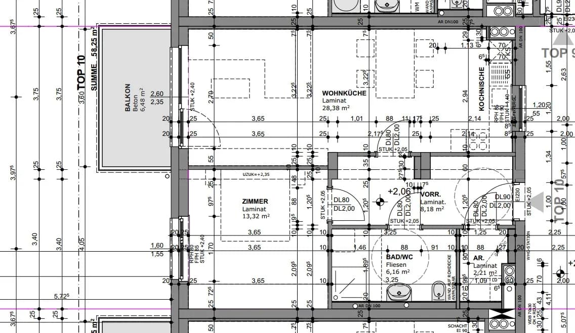 2-Zimmer-Wohnung mieten in Krems Land – 58,25 m², € 629 – Bild 2 von 2