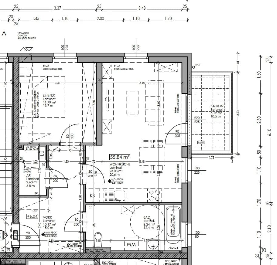 2-Zimmer-Wohnung mieten in Melk – 55,84 m², € 619 – Bild 2 von 2