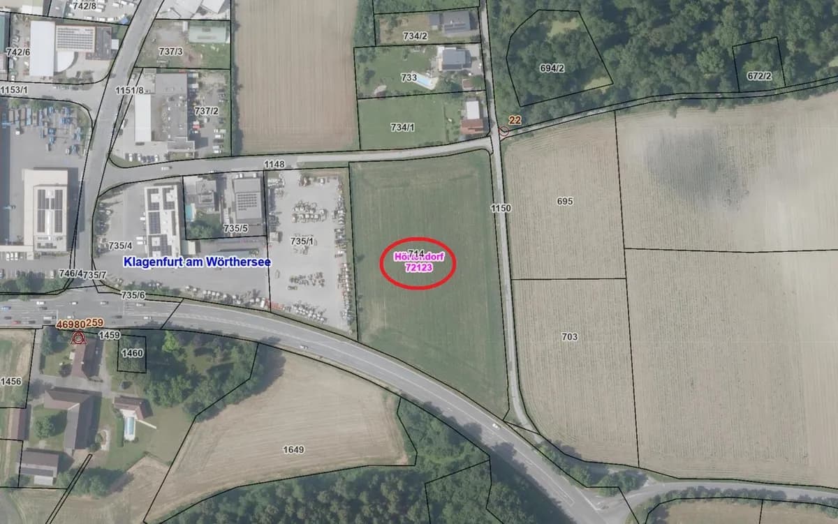 Grundstück kaufen in Klagenfurt – 12 854 m², € 2.377.990 – Bild 5 von 6