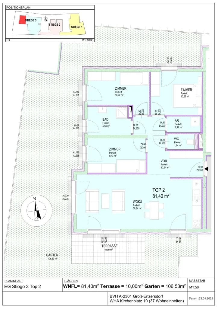 2-Zimmer-Wohnung kaufen in Gänserndorf – 44,82 m², € 239.120 – Bild 11 von 25