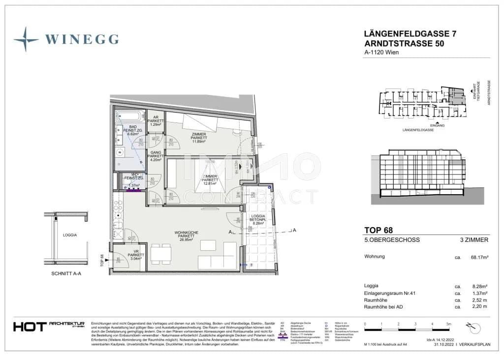 3-Zimmer-Wohnung kaufen in Wien – 68,17 m², € 488.300 – Bild 15 von 15