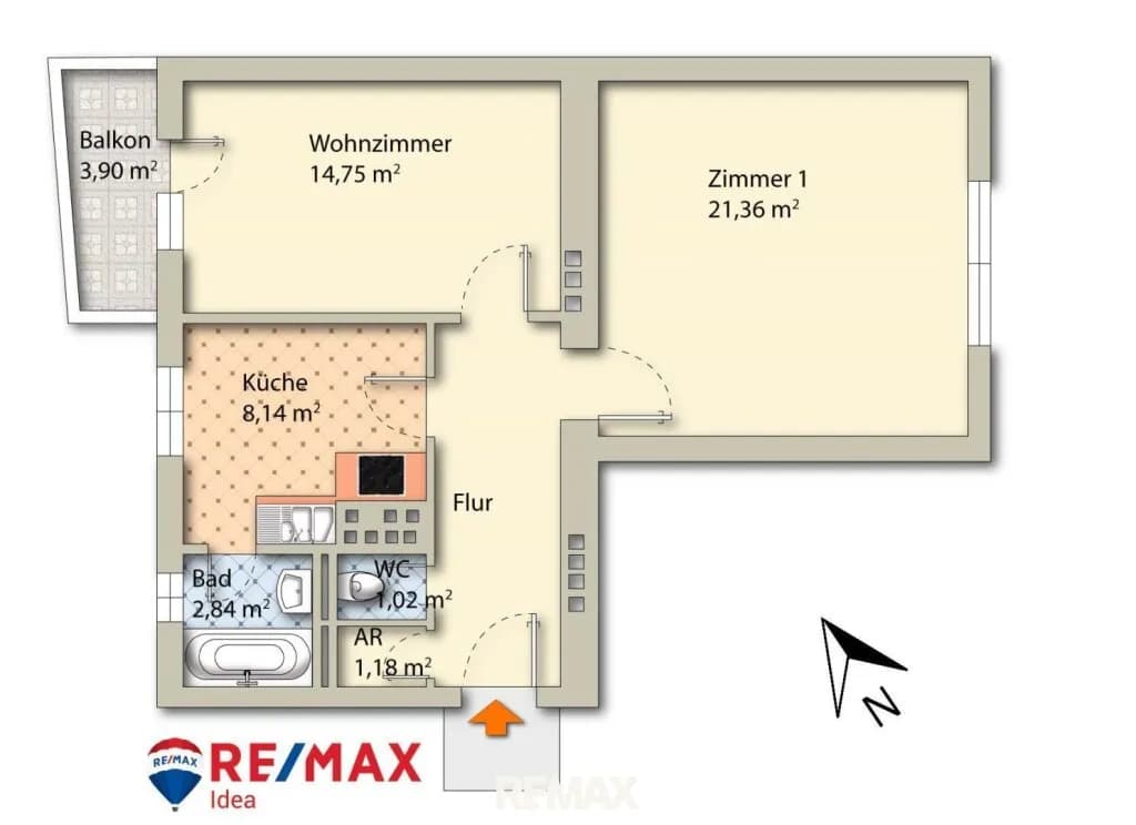2-Zimmer-Wohnung kaufen in Villach – 57 m², € 159.000 – Bild 19 von 19