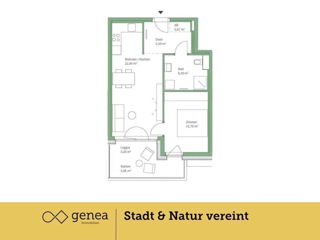 2-Zimmer-Wohnung kaufen in Graz – 47,5 m², € 245.000 – Bild 2 von 17