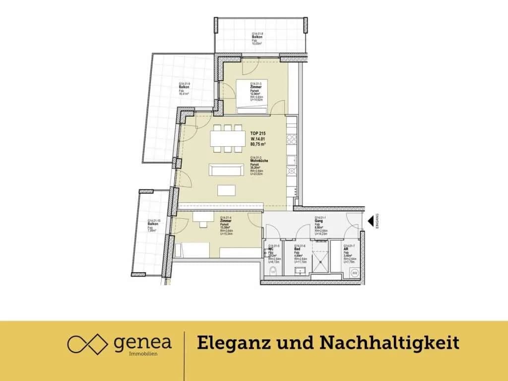 3-Zimmer-Wohnung kaufen in Graz – 80,75 m², € 471.691 – Bild 2 von 13