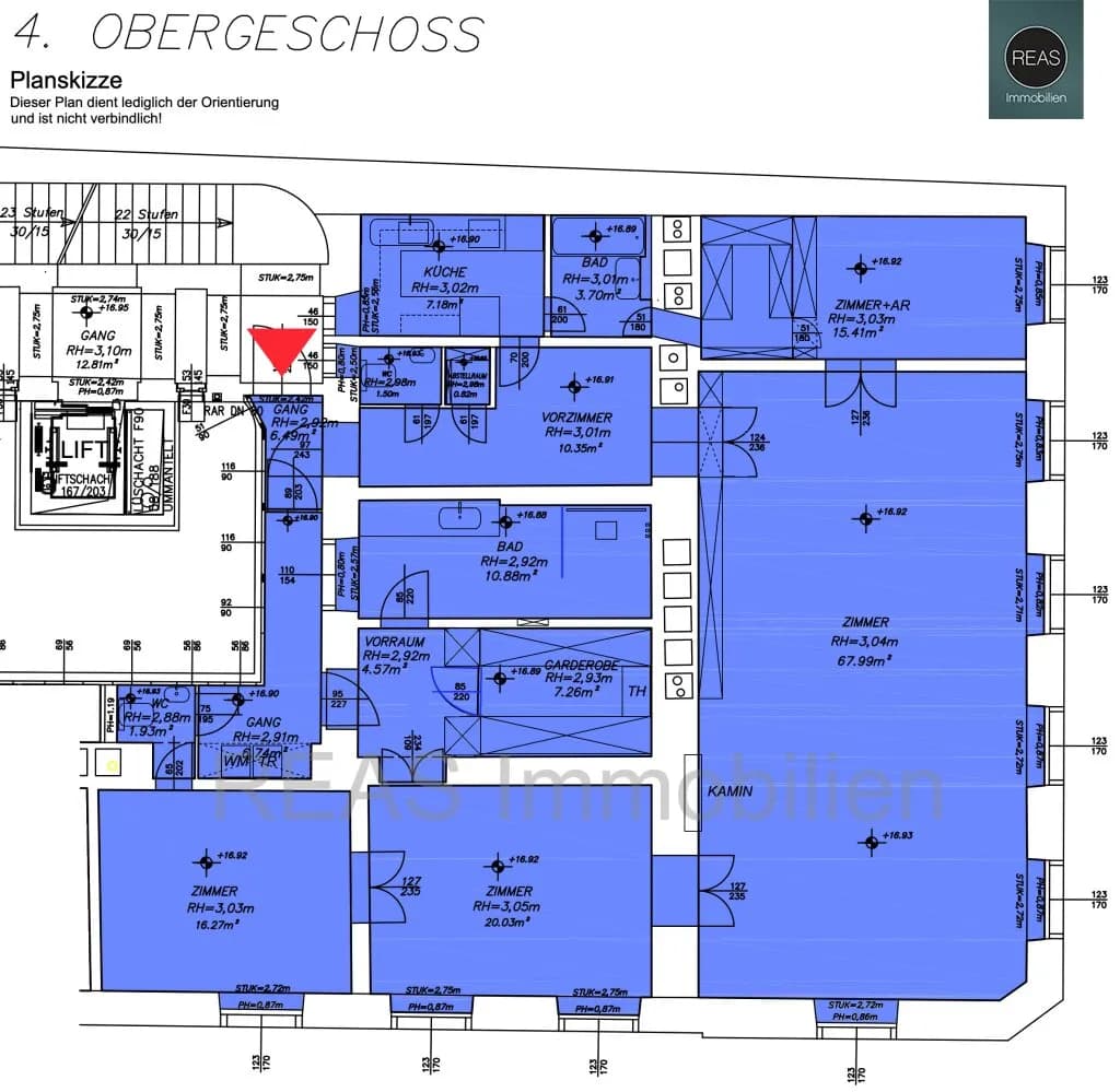 4-Zimmer-Wohnung mieten in Wien – 181,12 m², € 3.850 – Bild 32 von 32
