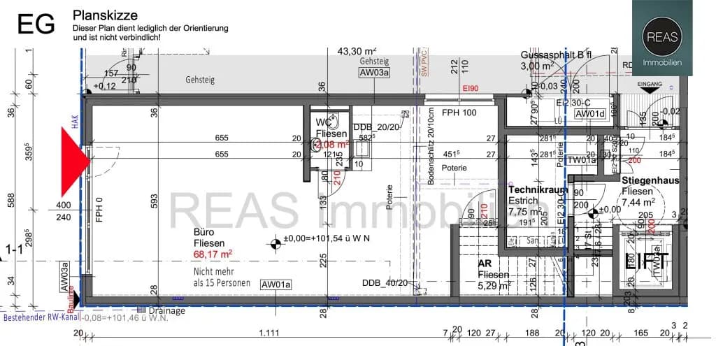 1-Zimmer-Gewerbeimmobilie kaufen in Wien – 76 m², € 249.000 – Bild 15 von 15
