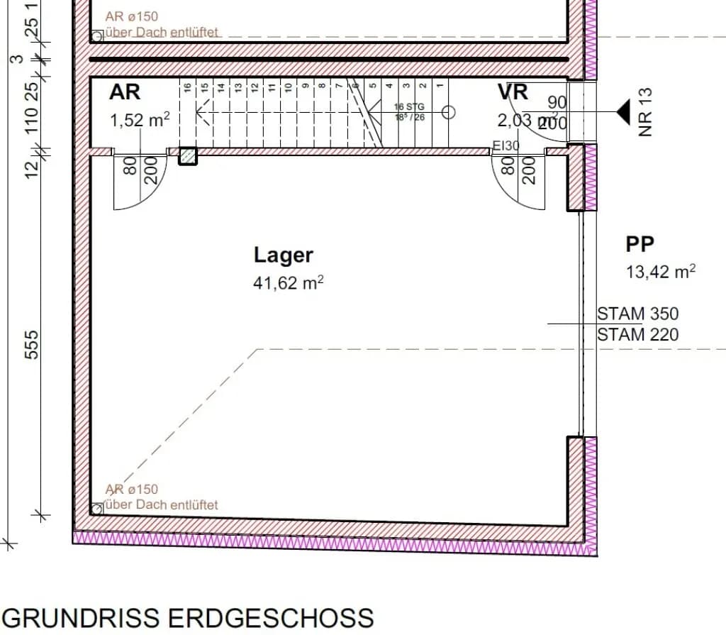 2-Zimmer-Gewerbeimmobilie mieten in Korneuburg – 105 m², € 708 – Bild 11 von 12